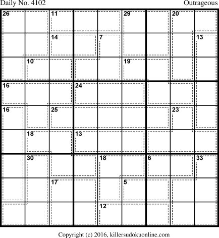 Killer Sudoku for 3/12/2017