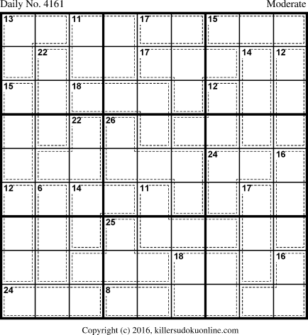 Killer Sudoku for 5/10/2017