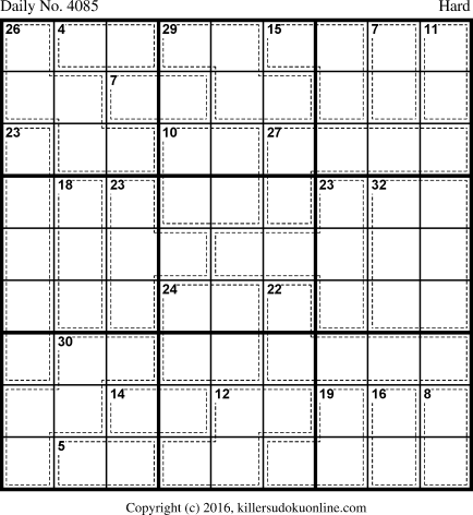 Killer Sudoku for 2/23/2017