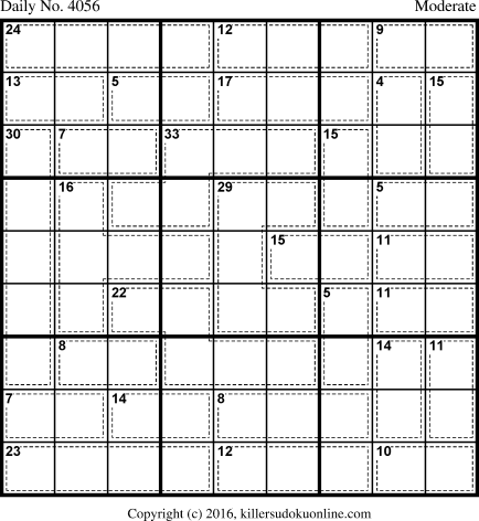 Killer Sudoku for 1/25/2017