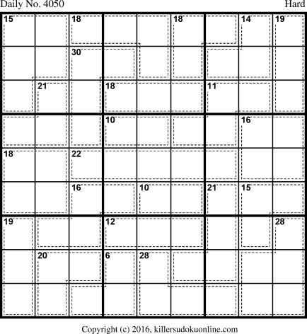 Killer Sudoku for 1/19/2017