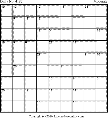 Killer Sudoku for 5/31/2017