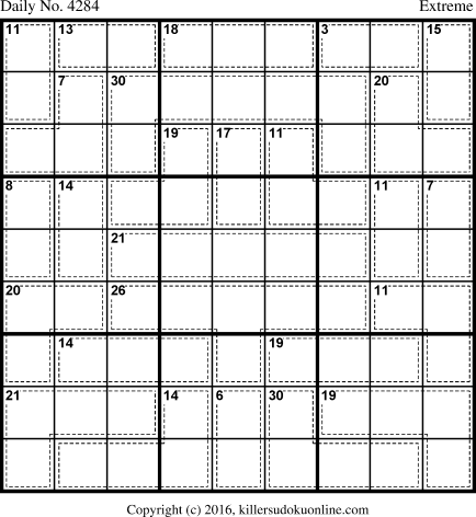 Killer Sudoku for 9/10/2017