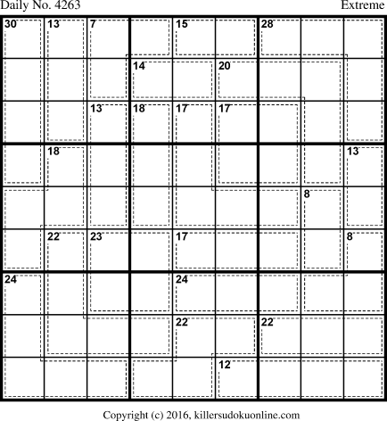 Killer Sudoku for 8/20/2017
