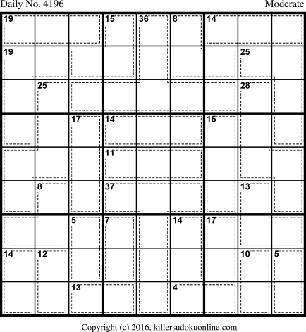 Killer Sudoku for 6/14/2017