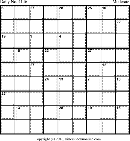 Killer Sudoku for 4/25/2017