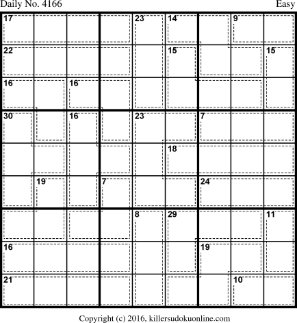 Killer Sudoku for 5/15/2017