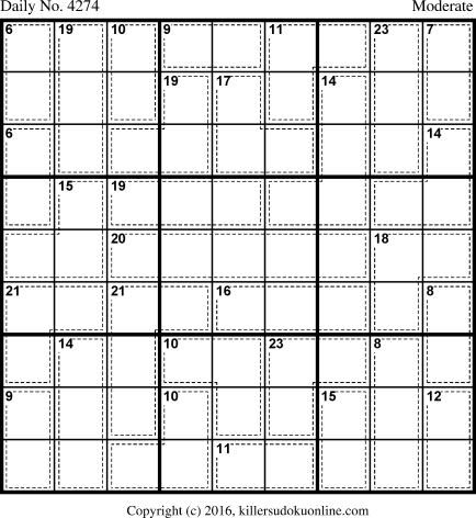 Killer Sudoku for 8/31/2017