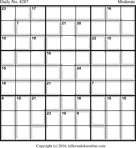Killer Sudoku for 9/13/2017