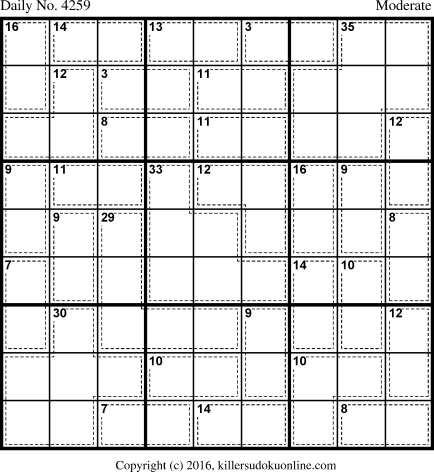 Killer Sudoku for 8/16/2017