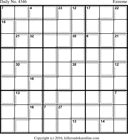 Killer Sudoku for 11/11/2017