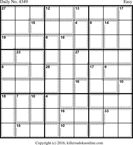 Killer Sudoku for 11/14/2017
