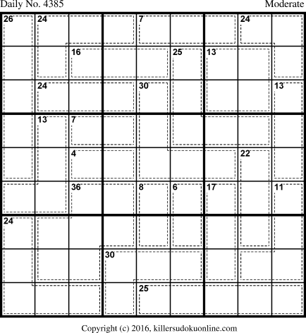 Killer Sudoku for 12/20/2017