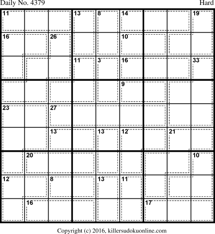 Killer Sudoku for 12/14/2017