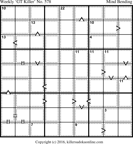 Killer Sudoku for 5/8/2017
