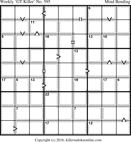 Killer Sudoku for 9/4/2017