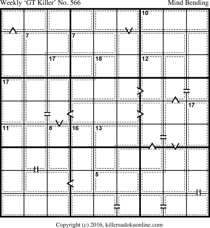 Killer Sudoku for 2/13/2017