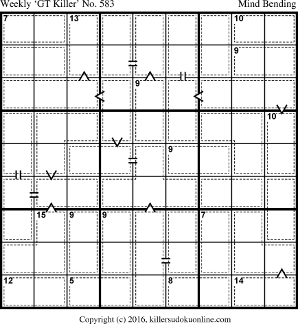 Killer Sudoku for 6/12/2017