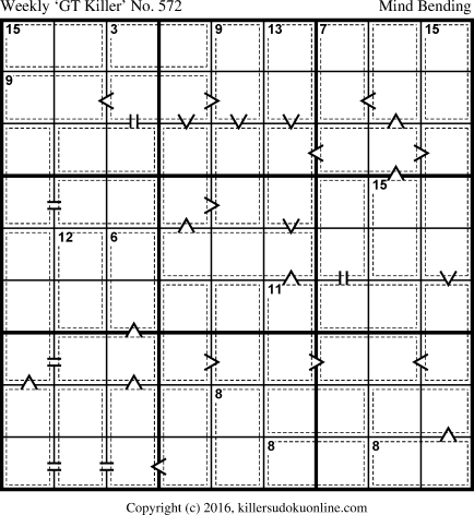 Killer Sudoku for 3/27/2017
