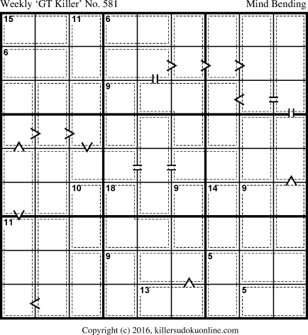 Killer Sudoku for 5/29/2017