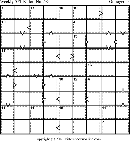 Killer Sudoku for 6/19/2017