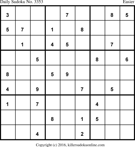 Killer Sudoku for 5/8/2017