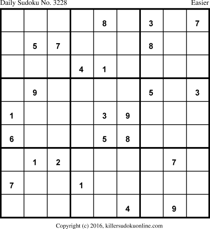 Killer Sudoku for 1/3/2017