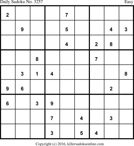 Killer Sudoku for 2/1/2017