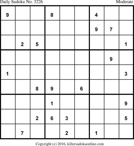 Killer Sudoku for 1/1/2017