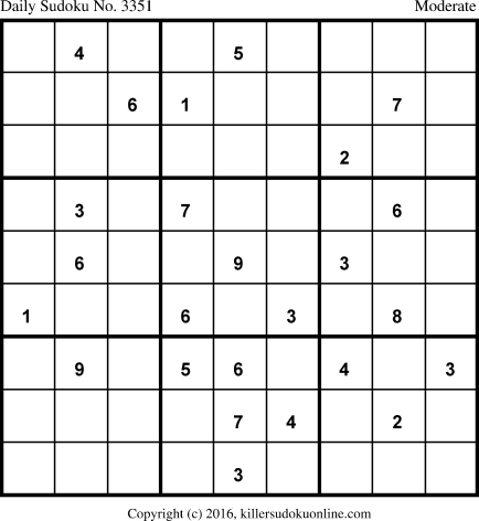 Killer Sudoku for 5/6/2017