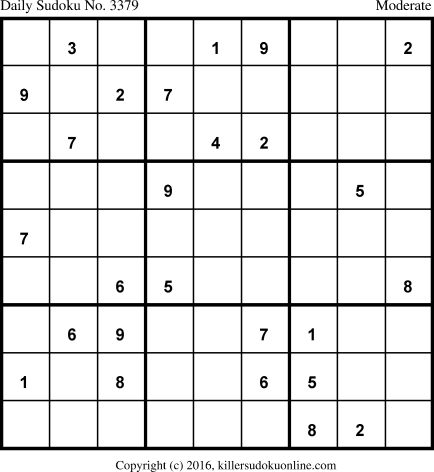 Killer Sudoku for 6/3/2017