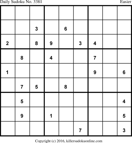 Killer Sudoku for 6/5/2017