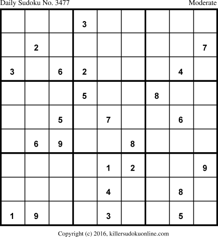 Killer Sudoku for 9/9/2017