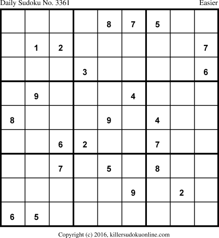 Killer Sudoku for 5/16/2017
