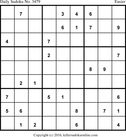 Killer Sudoku for 9/11/2017