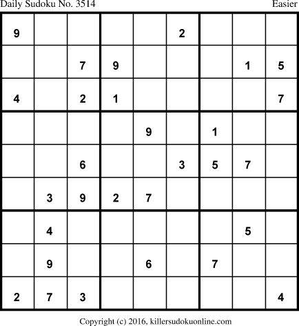 Killer Sudoku for 10/16/2017