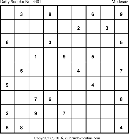 Killer Sudoku for 3/17/2017