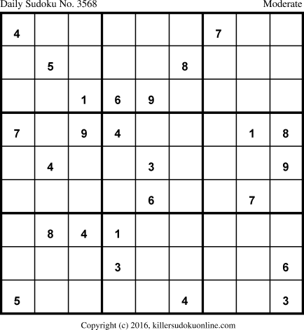 Killer Sudoku for 12/9/2017