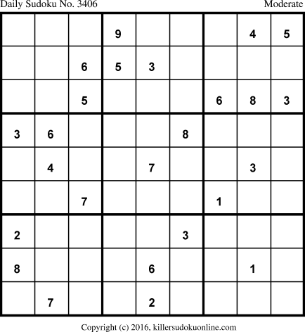 Killer Sudoku for 6/30/2017