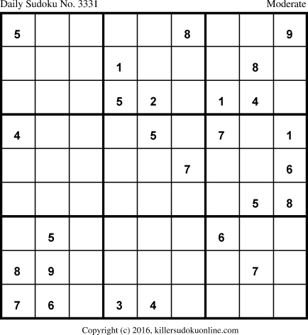 Killer Sudoku for 4/16/2017