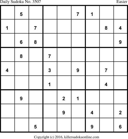 Killer Sudoku for 10/9/2017