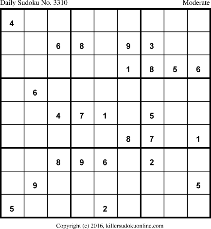 Killer Sudoku for 3/26/2017