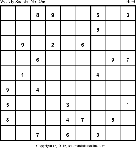 Killer Sudoku for 2/6/2017