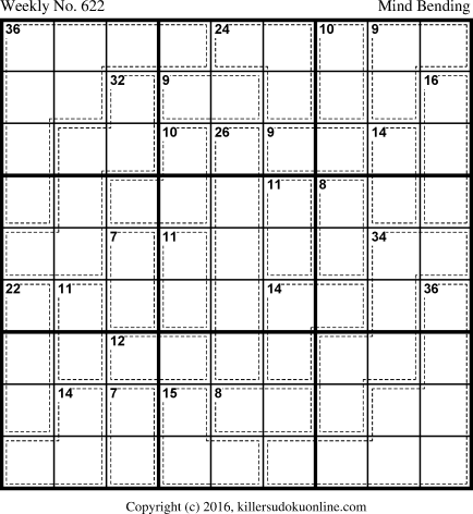 Killer Sudoku for 12/4/2017