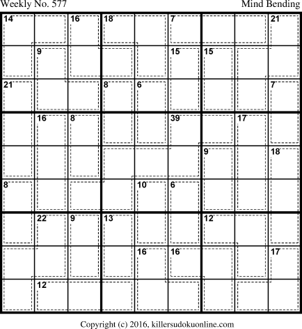 Killer Sudoku for 1/23/2017