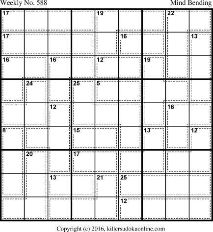 Killer Sudoku for 4/10/2017