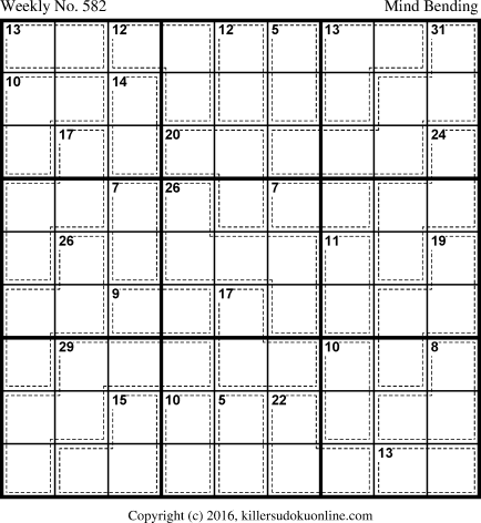 Killer Sudoku for 2/27/2017