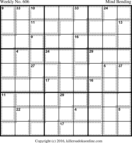 Killer Sudoku for 8/14/2017