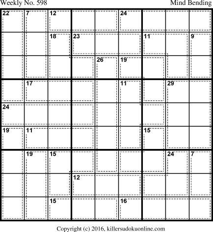 Killer Sudoku for 6/19/2017