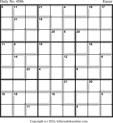 Killer Sudoku for 7/9/2018